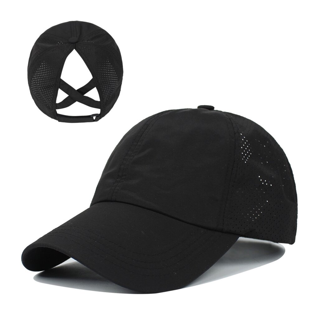 Su.B Baseball Cap Damen -  Basecap, Trucker Cap –Kopfumfang 51-61 CM - Kappe in verstellbarer Größe - Schwarz