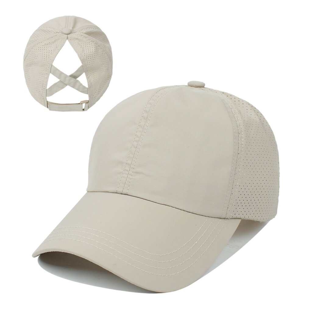 Su.B Baseball Cap Damen -  Basecap, Trucker Cap –Kopfumfang 51-61 CM - Kappe in verstellbarer Größe - Beige
