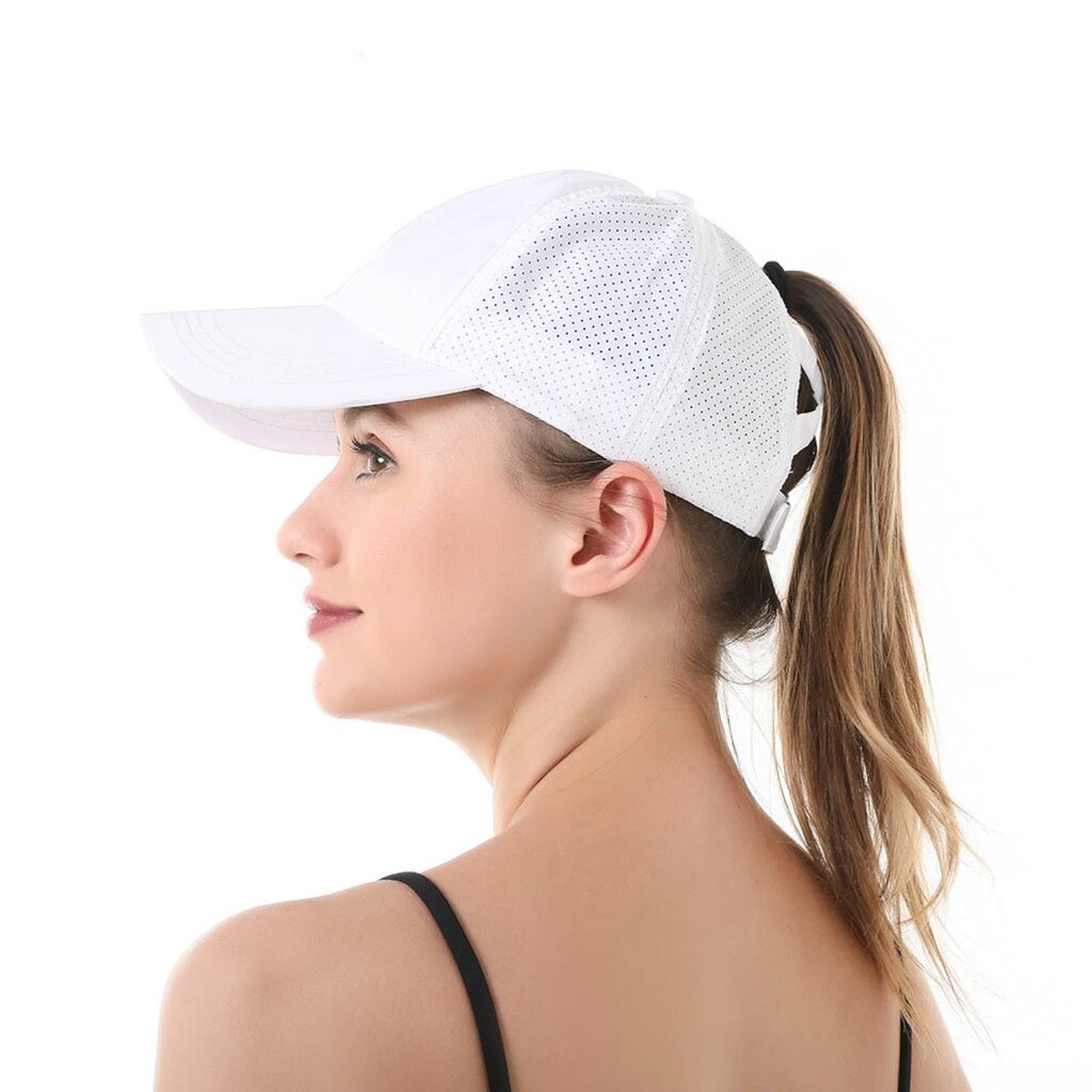 Su.B Baseball Cap Damen -  Basecap, Trucker Cap –Kopfumfang 51-61 CM - Kappe in verstellbarer Größe - Weiss