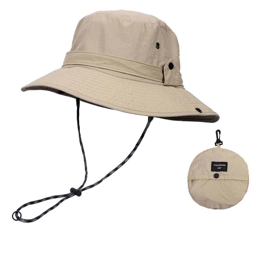 Su.B Bucket Hat Heren, Cowboy Hoed, Zonnehoed, One Size, Maat 55-63 cm - Beige