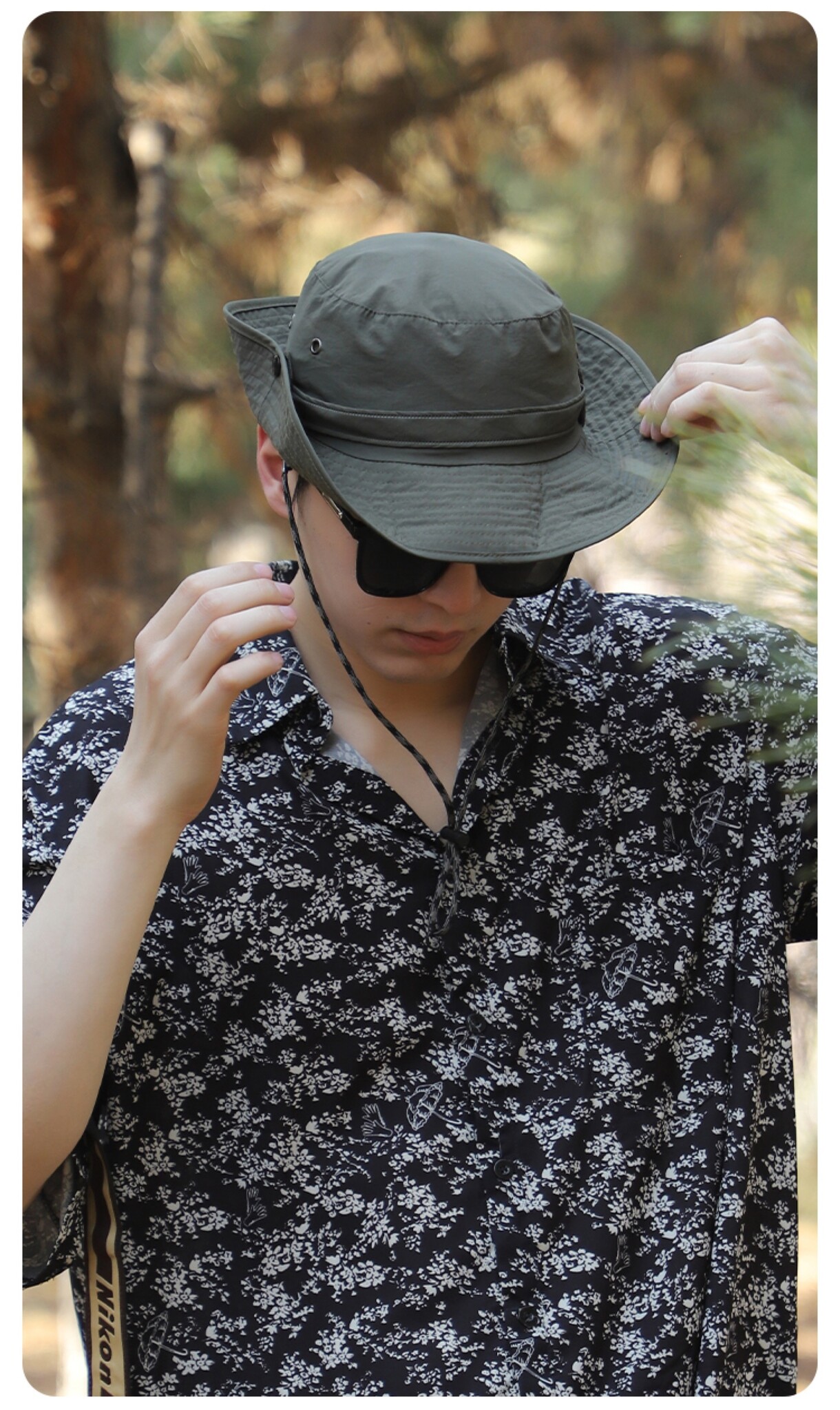 Sun Hat Men - Fishing Hat - Cowboy Hat - Foldable - One Size - Beige - Su.B  Collection
