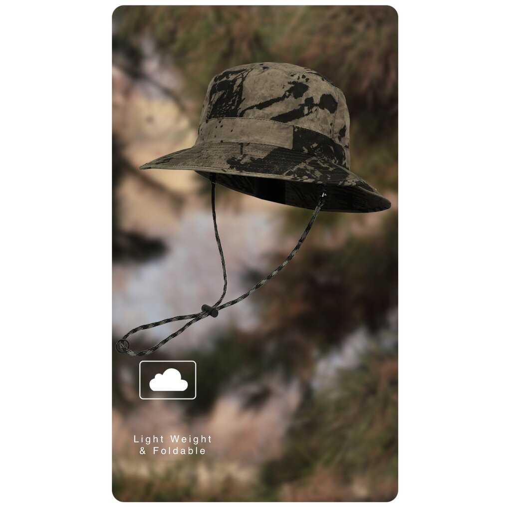 Su.B Bucket Hat Dames, Zonnehoed, Cowboyhoed, One Size, Verstelbare Maat 53-59 cm - Beige