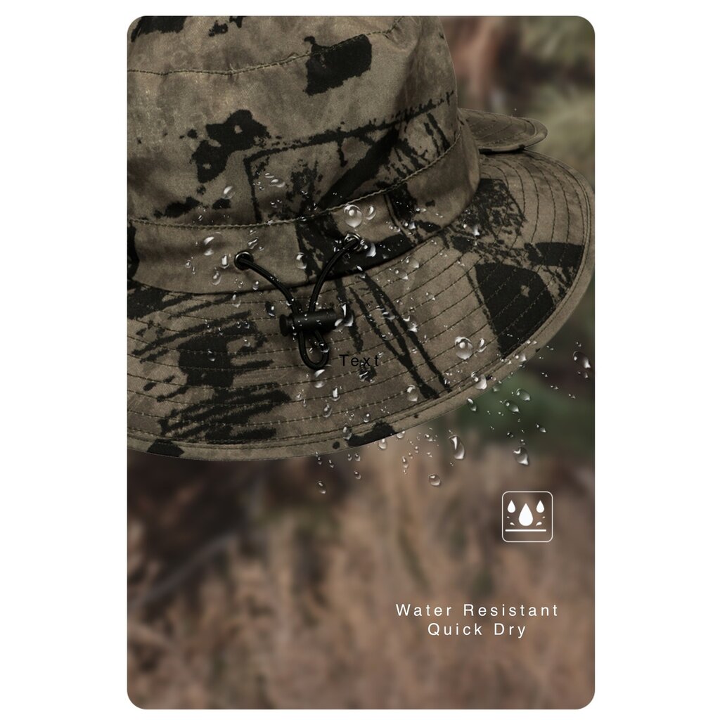 Su.B Bucket Hat Heren, Cowboy Hoed, Zonnehoed, One Size, Maat 55-63 cm  - Grijs