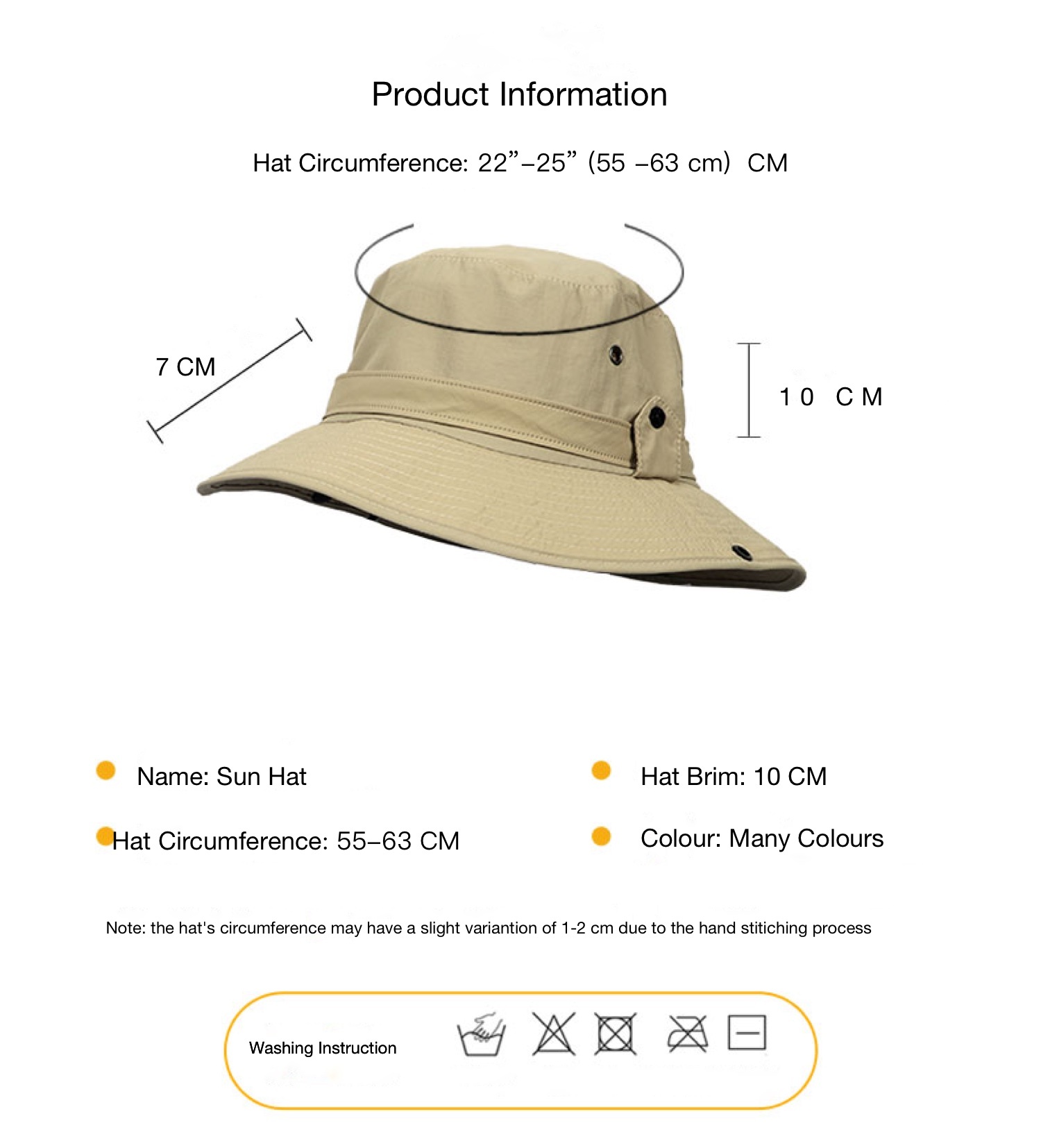 Cowboy Hoed, Bucket Hat, Opvouwbaar, Vissershoedje Heren, Snel Droog, One Size, Verstelbare Maat 55-63 cm - Groen-3