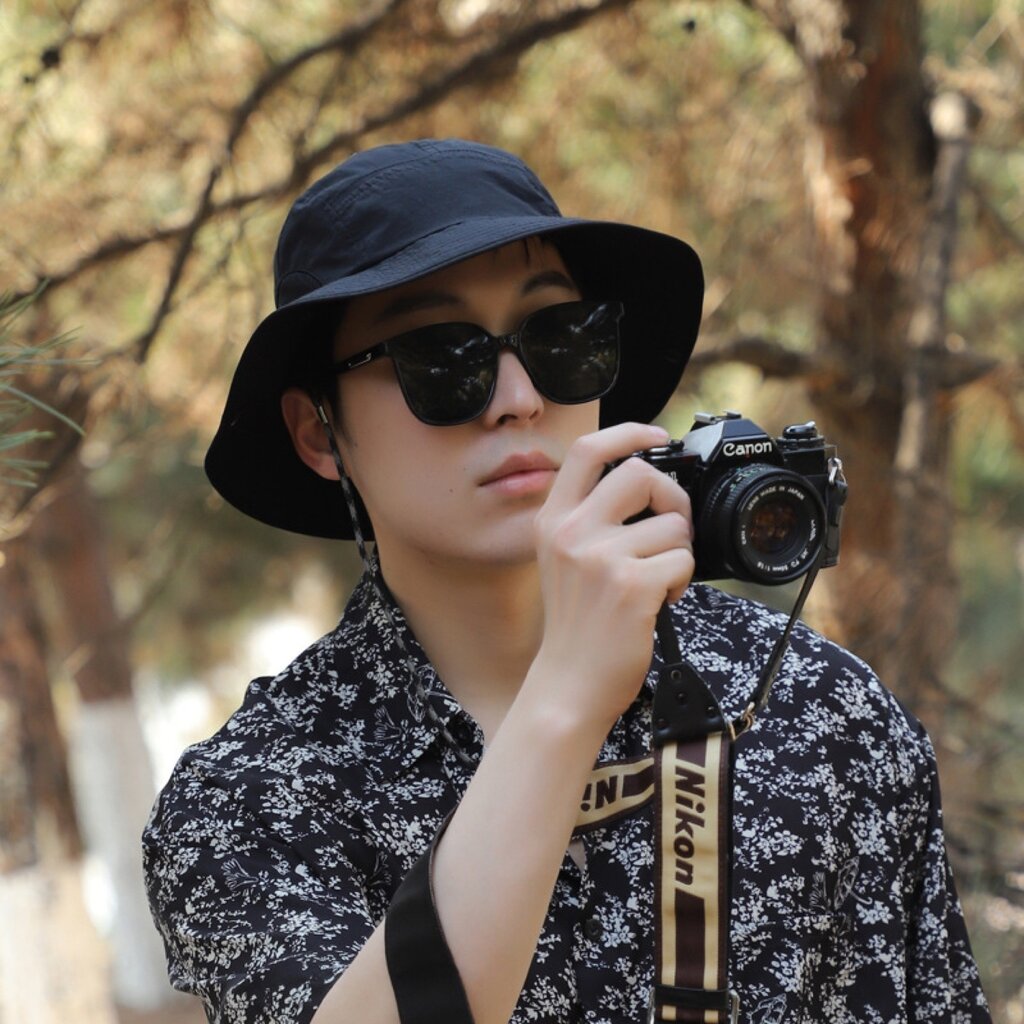 Su.B.dgn Zonnehoed, Bucket Hat, Cowboy Hoed voor Dames und Heren, Verstelbare Maat 55 - 62  cm, UV-bescherming, Snel Droog, One Size - Zwart