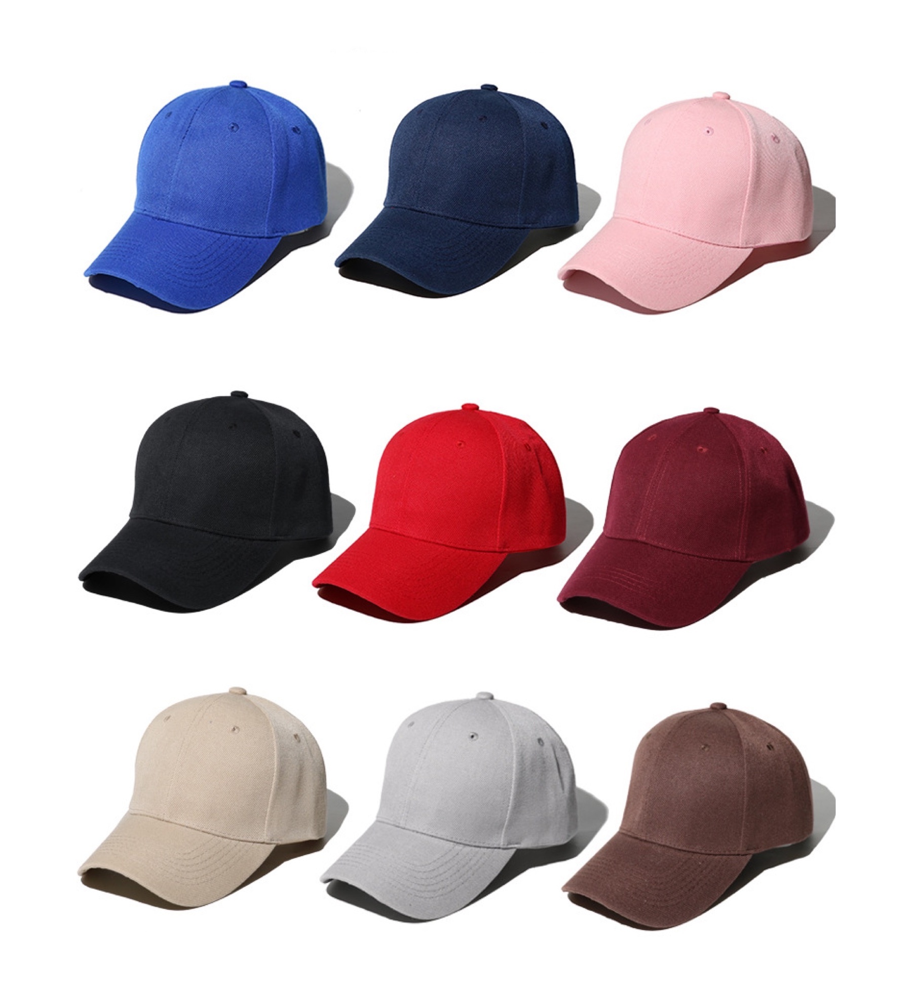 Baseball Cap -  Adjustable Fit Cap - Trucker Hat - Head Circumference 55-60 CM - Unisex for Sports Outdoors - Black-7
