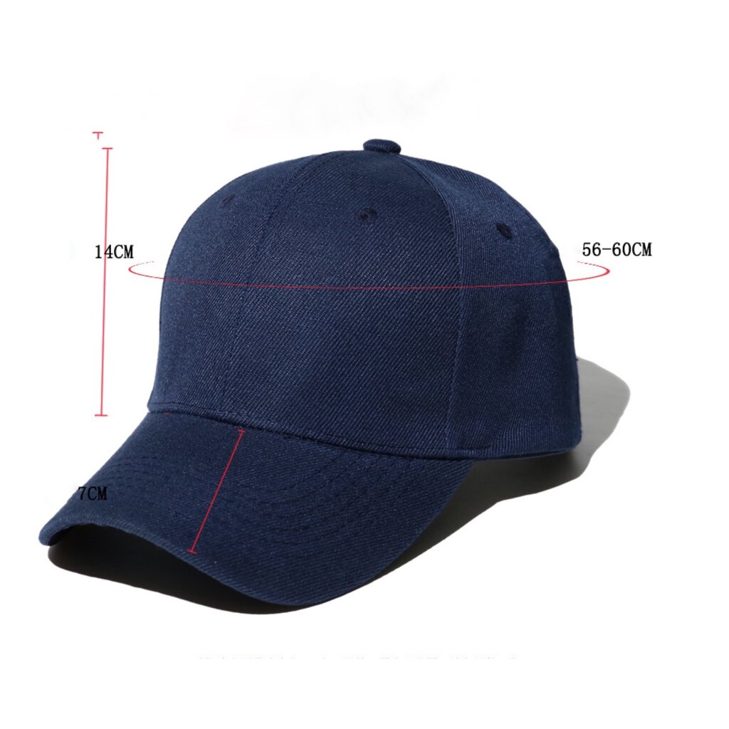 Su.B Baseball Cap Herren -  Basecap, Trucker Cap - Kopfumfang 55-60 CM - Kappe in Verstellbarer Größe - Blau