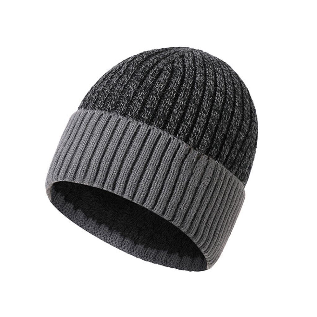 Su.B Mütze für Damen und Herren, Warme Strickmütze Damen, Beanie für den Winter - Grau
