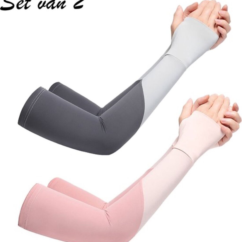 Su.B.dgn 2 Pairs of Cycling Arm Warmers – Running Arm Sleeves - Unisex – UV Protect Sport Sleeves – One Size