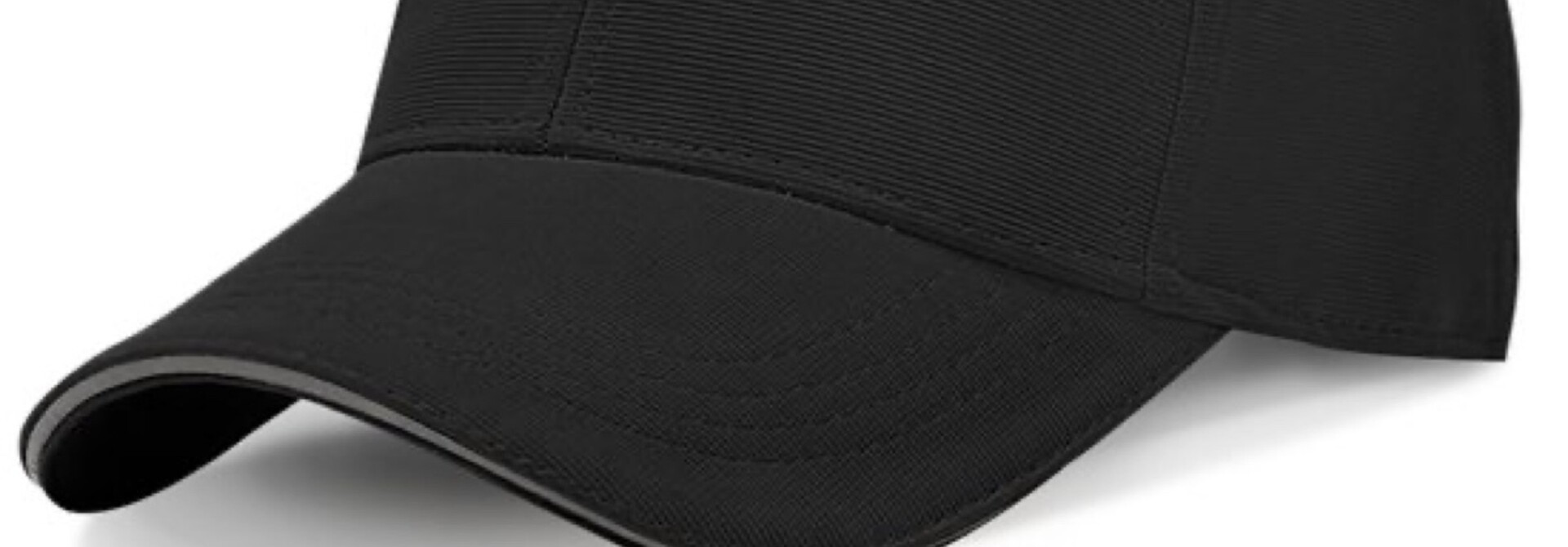 Baseball Cap -  With Reflective Edge - Adjustable Fit Cap - Trucker Hat - Head Circumference 55-60 CM - Unisex - Black