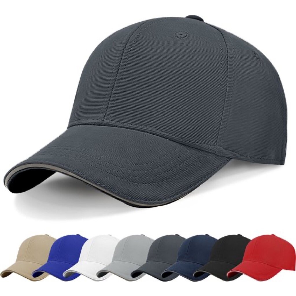 Su.B.dgn Baseball Cap Heren, Met Reflecterende Rand, Pet Dames, One Size, 55-60 CM – Grijs