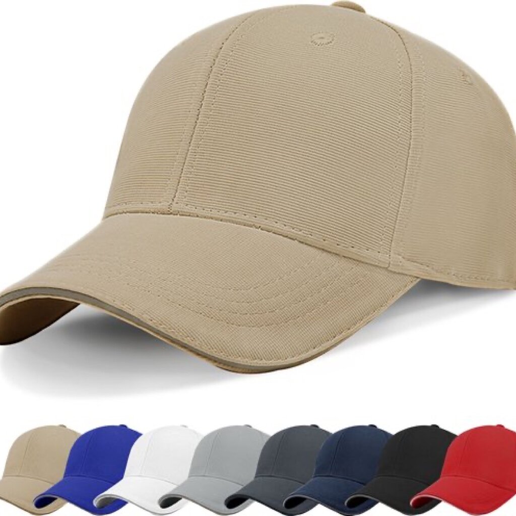 Su.B.dgn Baseball Cap Heren, Met Reflecterende Rand, Pet Dames, One Size, 55-60 CM - Beige