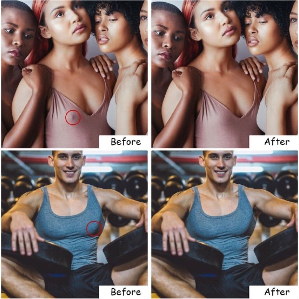 MuQu 2 Paar Nipple Covers - Tepelcovers - Herbruikbaar - Tepelplakkers –Tepel bh - Siliconen – Tepelbedekkers – Met Reisdoos - Bruin