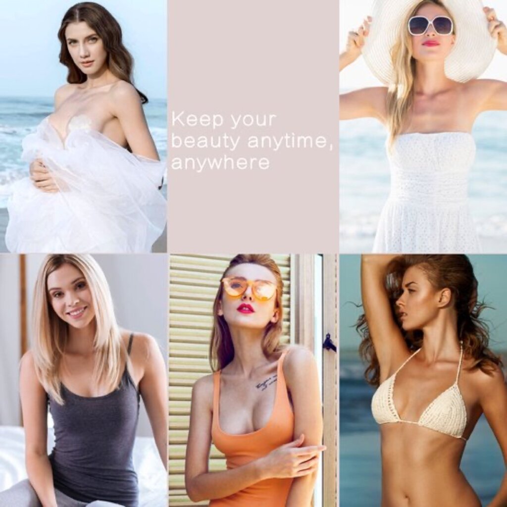 MuQu 2 Paar Nipple Covers - Tepelcovers - Herbruikbaar - Tepelplakkers –Tepel bh - Siliconen – Tepelbedekkers – Met Reisdoos - Bruin