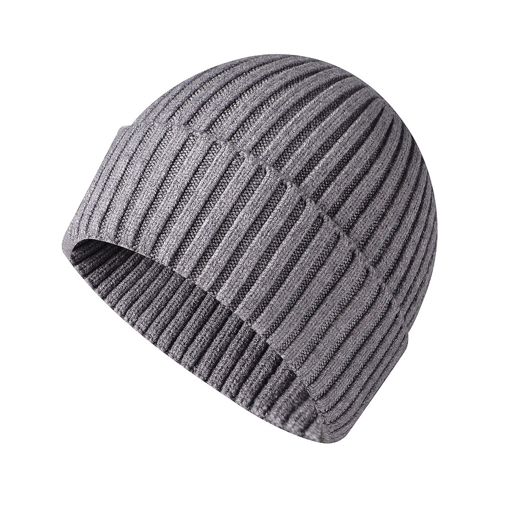 Su.B.dgn Mütze für Damen und Herren, Warme Strickmütze Damen, Beanie für den Winter - Grau