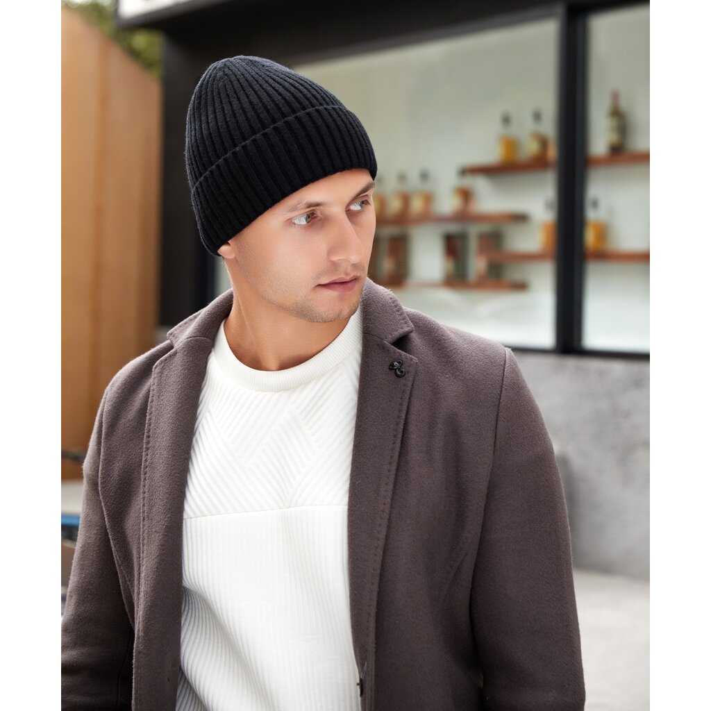 Su.B.dgn Winter Beanie – Warm Hat, Soft, Stretchy Beanie in One Size for Men  and Women – Black