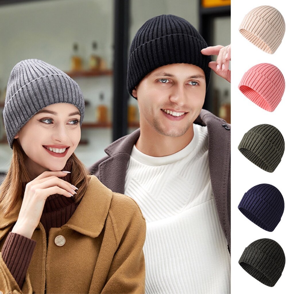 Su.B.dgn Winter-Beanie - Warm Muts - Zacht Rekbare Beanie - Unisex - Muts Dames - Muts Heren  –Grijs