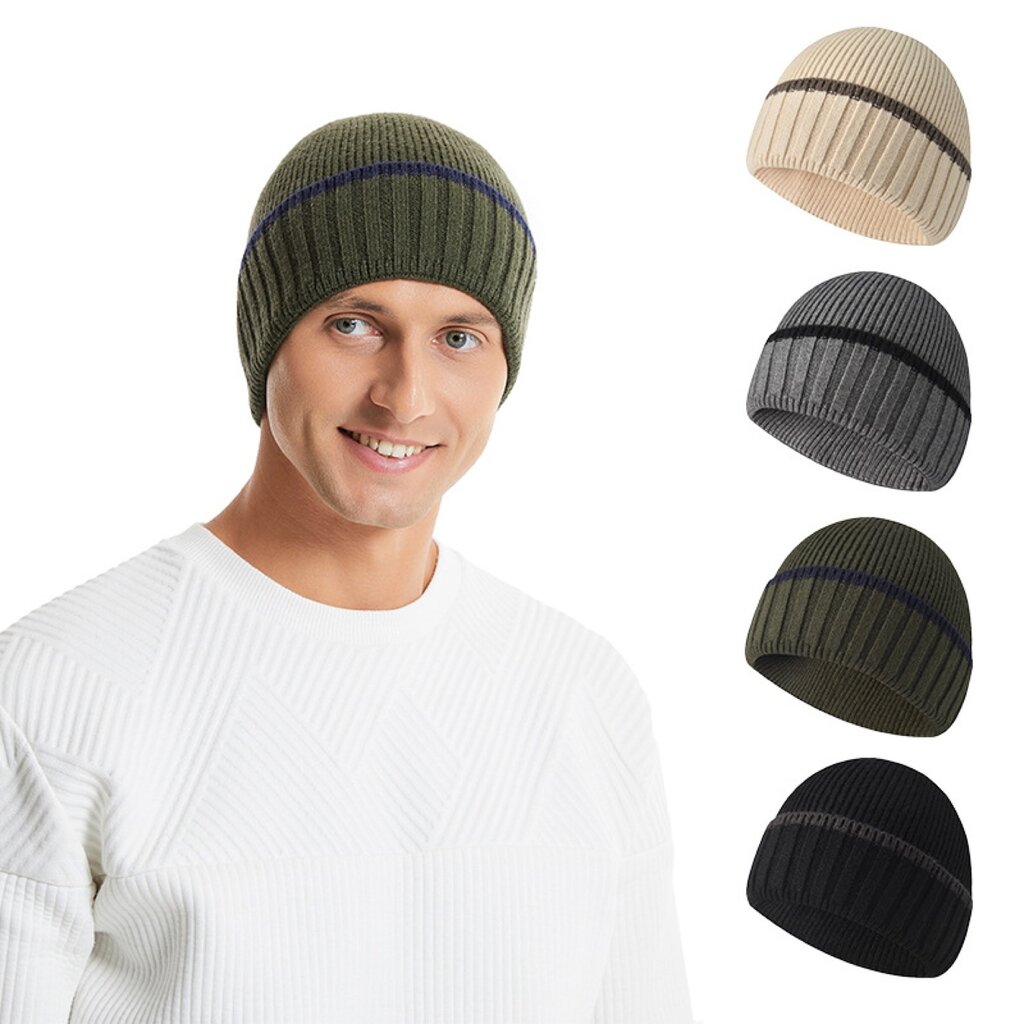 Su.B.dgn Winter-Beanie - Warm Muts - Zacht Rekbare Beanie - Unisex - Muts Dames - Muts Heren  – Grijs