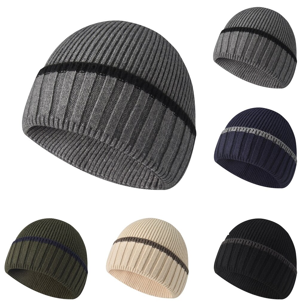 Su.B.dgn Winter-Beanie - Warm Muts - Zacht Rekbare Beanie - Unisex - Muts Dames - Muts Heren  – Grijs