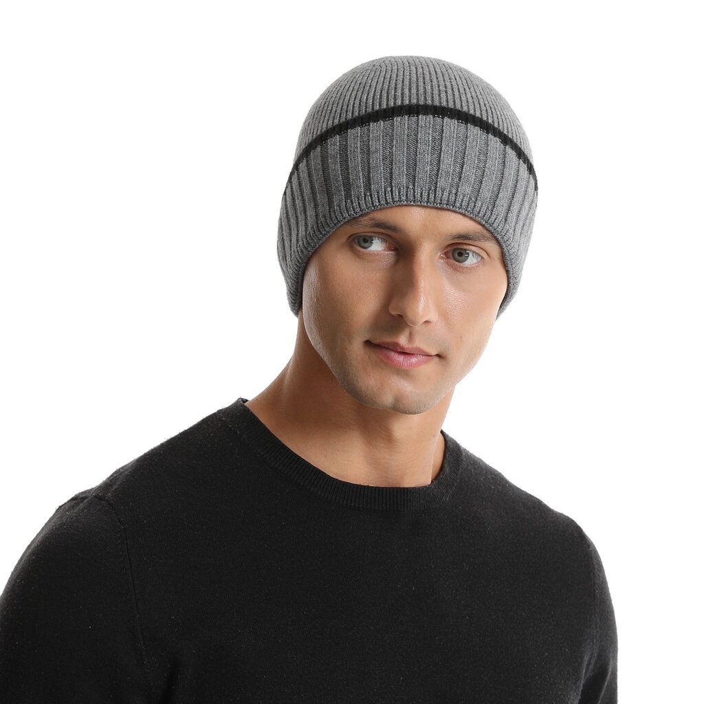 Su.B.dgn Winter-Beanie - Warm Muts - Zacht Rekbare Beanie - Unisex - Muts Dames - Muts Heren  – Grijs