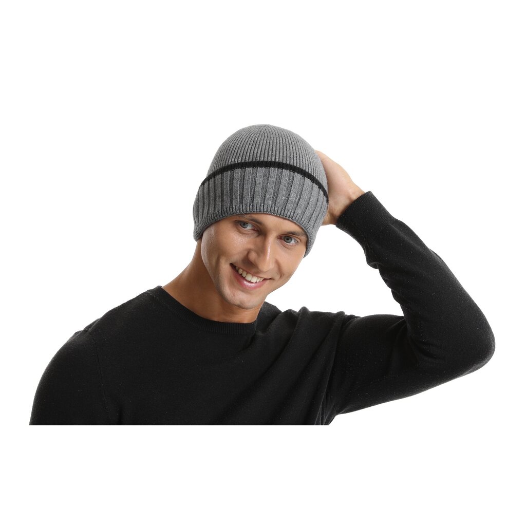 Su.B.dgn Winter-Beanie - Warm Muts - Zacht Rekbare Beanie - Unisex - Muts Dames - Muts Heren  – Grijs