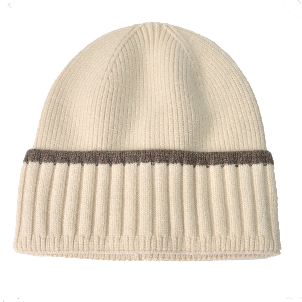 Su.B.dgn Mütze für Damen und Herren, Warme Strickmütze Damen, Beanie für den Winter -  Beige