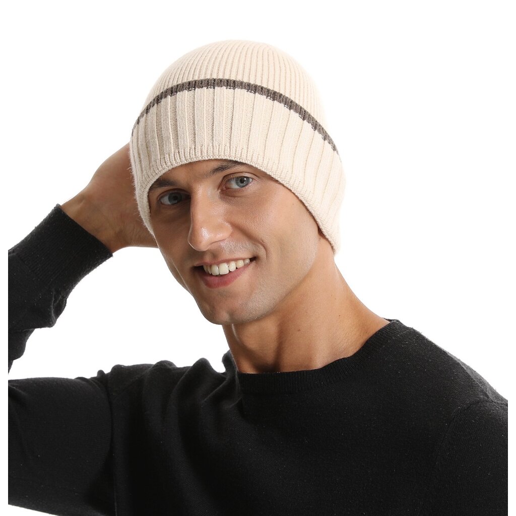 Su.B.dgn Winter Beanie – Warm Hat, Soft, Stretchy Beanie in One Size for Men and Women –  Beige