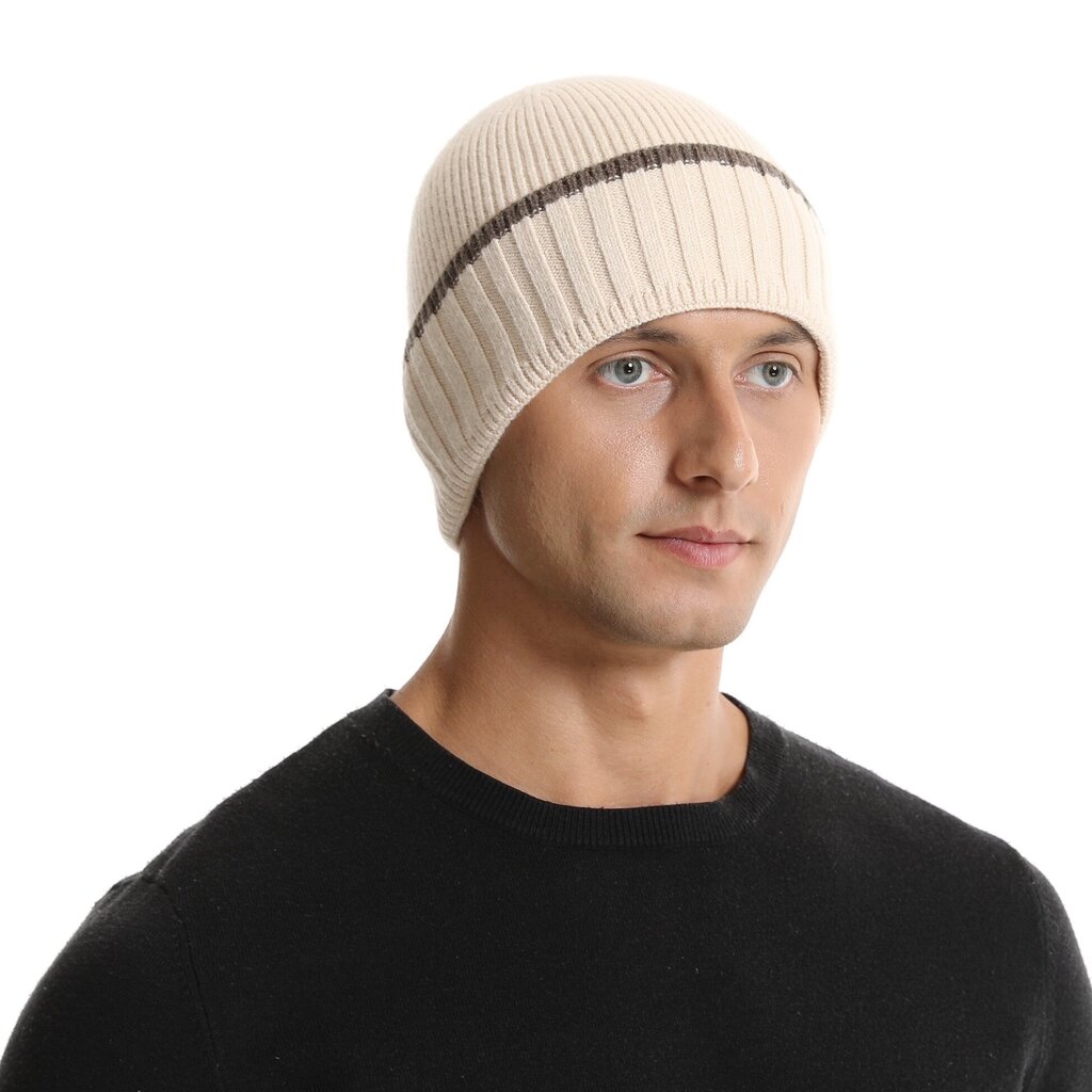 Su.B.dgn Winter Beanie – Warm Hat, Soft, Stretchy Beanie in One Size for Men and Women –  Beige