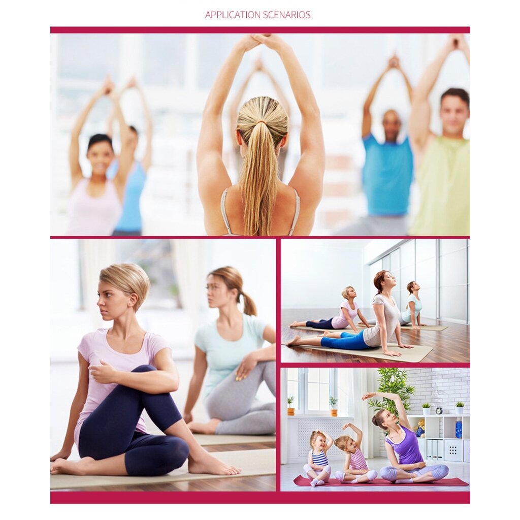 2 Paar Dames Stretch Anti-Slip Yoga Sokken - Katoen + PVC, voor Pilates, Barre en Fitness, Geschikt voor Maat 36-40 - Zwart Rood