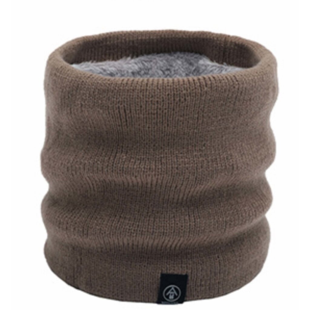 Su.B.dgn Neck Warmer, Men and Women, Sports Neck Gaiter, Skiing Tube Scarf, Double Layer - Brown