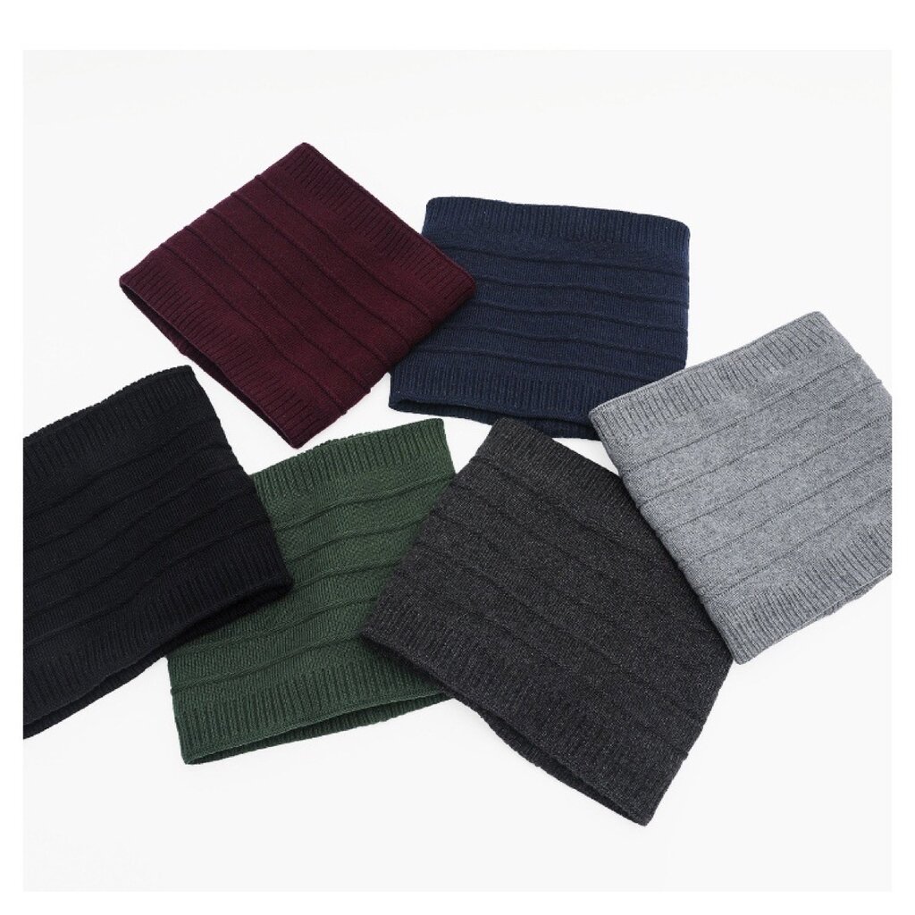 Su.B.dgn Doppel-Lagiger Halswärmer - Weicher, Atmungsaktiver Gaiter für Wintersport, Radfahren, Unisex - Schwarz