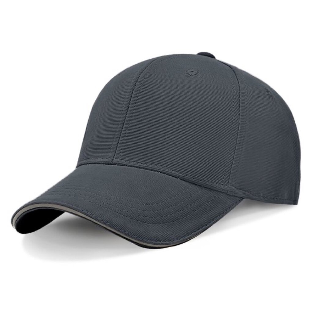 Su.B.dgn Baseball Cap Heren, Met Reflecterende Rand, Pet Dames, One Size, 55-60 CM – Grijs