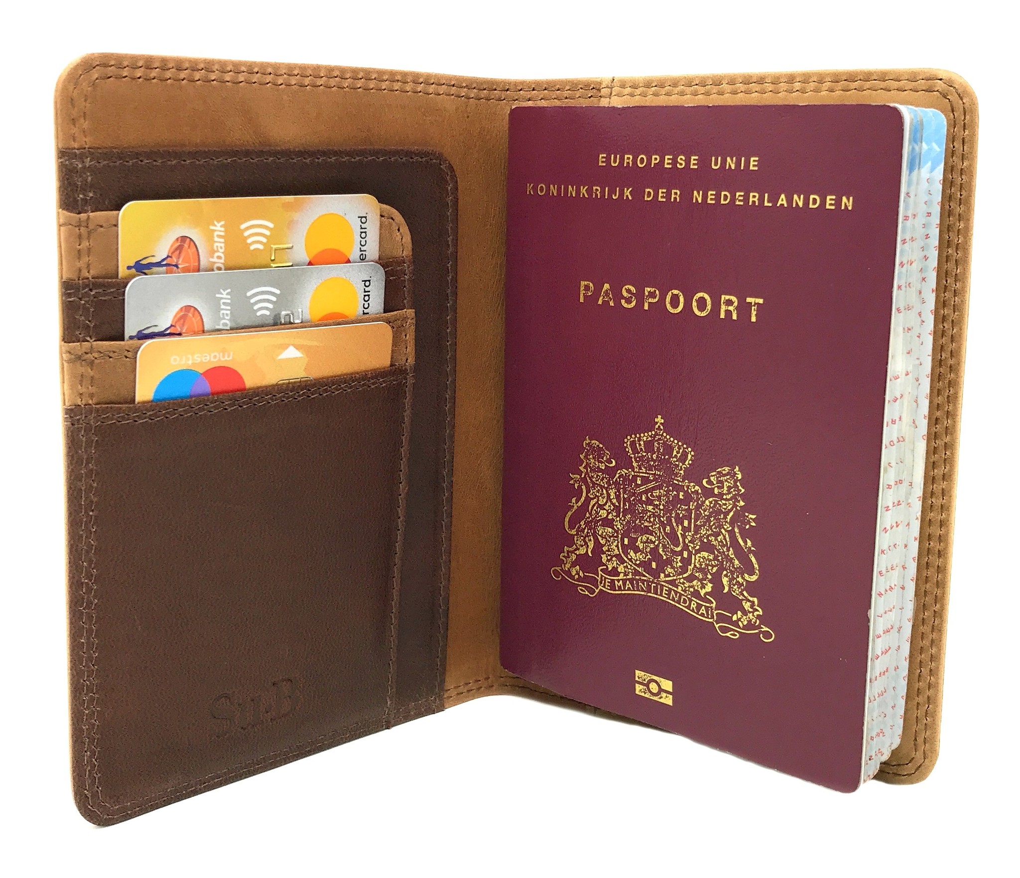 APXEL Paspoorthoes Set, Inclusief Bagagelabel, Paspoorthouder Van Pu