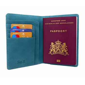 Su.B.dgn Passport Cover A24 Turquoise