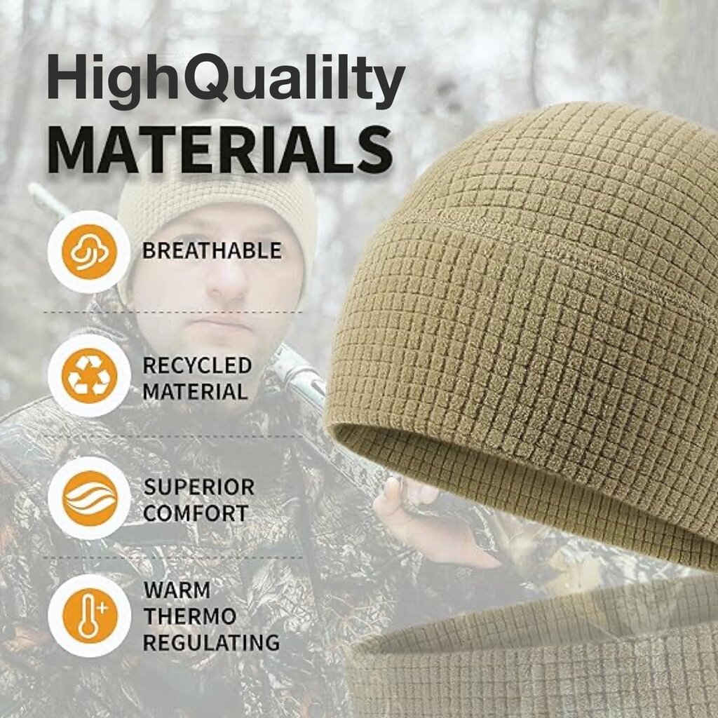 Su.B.dgn Helmmuts Beanie – Rekbare, Ademende Fietsmuts voor Heren & Dames – Grijs