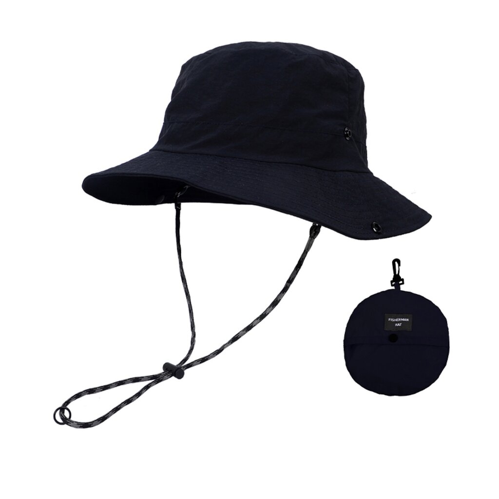 Su.B Sonnenhut, Faltbar, Fischerhut für Herren und Damen, Schnelltrocknend, Leicht, Verstellbare Größe 52–58 cm –Blau