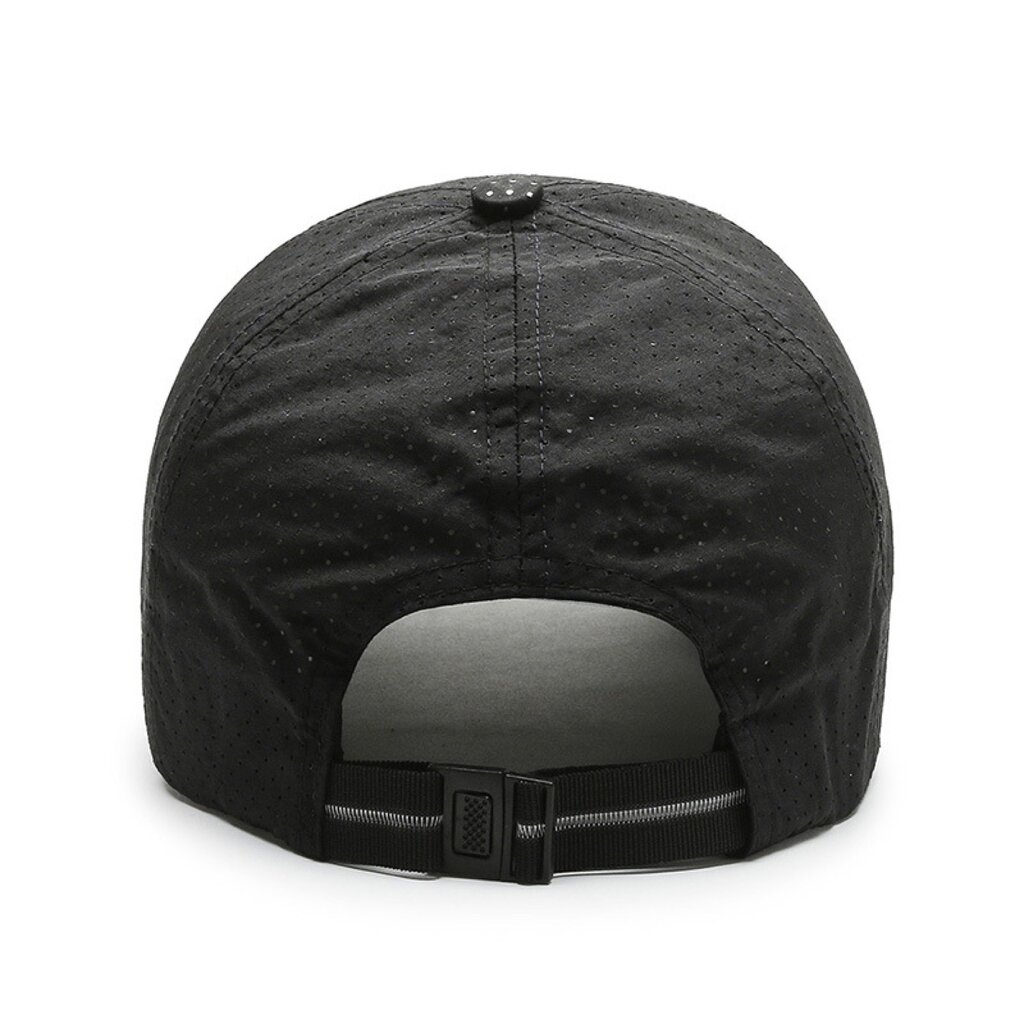 Su.B.dgn Perforated Baseball Cap – Breathable, Quick-Dry Sports Hat with Adjustable Fit and Sun Protection for Men and Women - Black
