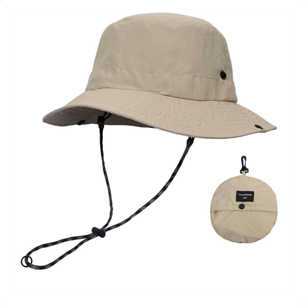 Su.B Sonnenhut, Faltbar, Fischerhut für Herren und Damen, Schnelltrocknend, Leicht, Verstellbare Größe 52–58 cm –Blau