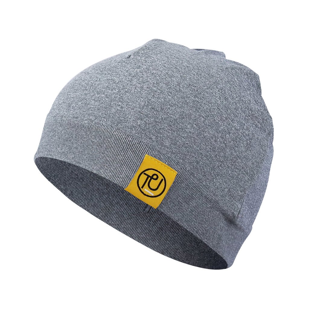 Su.B.dgn 2 Stücke Helm-Mütze, Dehnbar, Fahrradmütze, Atmungsaktives Material, Beanie, für Herren und Damen - Schwarz - Grau