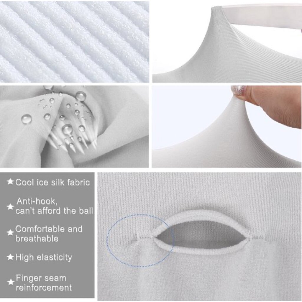 Su.B.dgn 3 Pairs of Cycling Arm Warmers – Running Arm Sleeves - Men – UV Protect Sport Sleeves – One Size