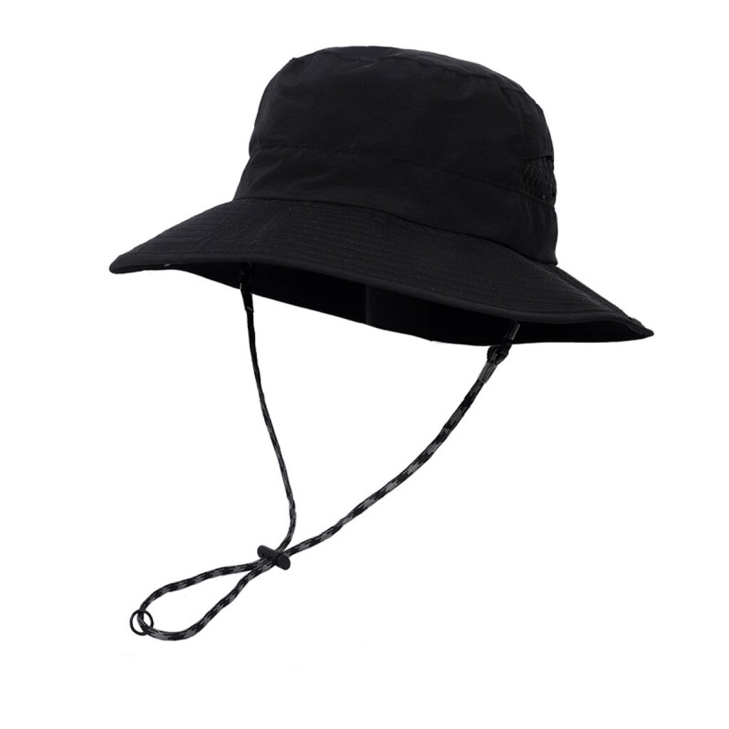 Su.B.dgn Sonnenhut, Fischerhut für Herren und Damen, Schnelltrocknend, Leicht, Verstellbare Größe  55 - 62  cm – Schwarz