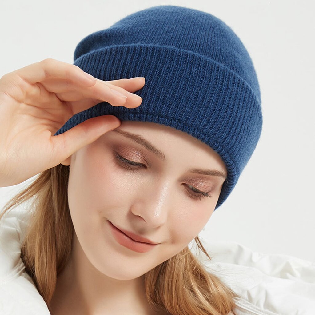 Su.B.dgn Wool Beanie Hat – Winter Hat – Men’s Beanie – Women’s Beanie – Warm Soft Knit Cap – Lightweight Wool Beanie – One Size – Grey