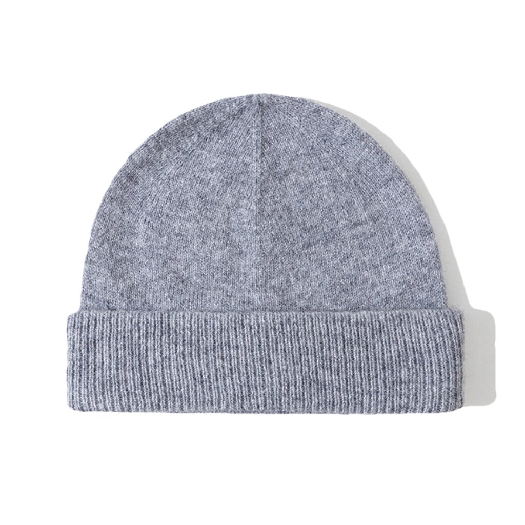 Su.B.dgn Wollen Beanie Muts – Wintermuts – Beanie Heren – Beanie Dames – Zachte Gebreide Muts – Warme Unisex Muts – One Size  – Grijs