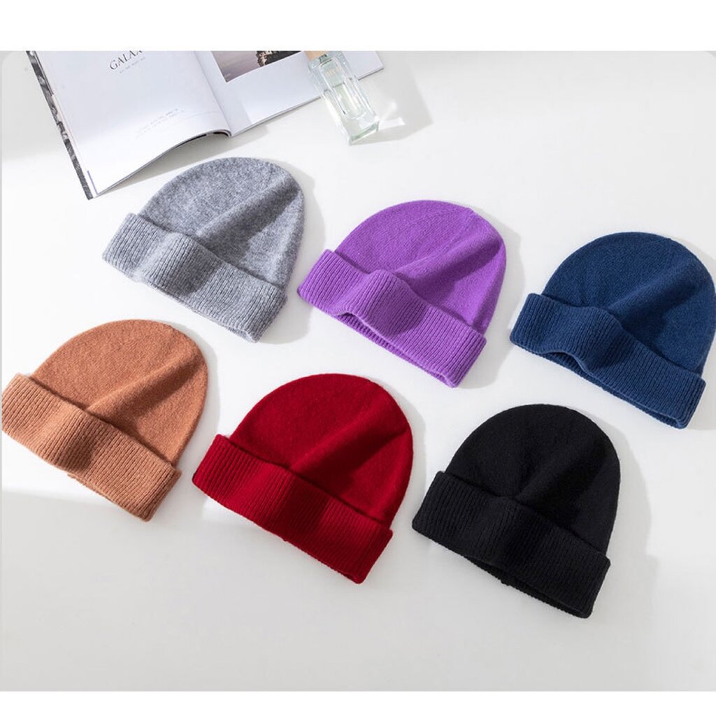 Su.B.dgn Wollen Beanie Muts – Wintermuts – Beanie Heren – Beanie Dames – Zachte Gebreide Muts – Warme Unisex Muts – One Size  – Grijs - Copy