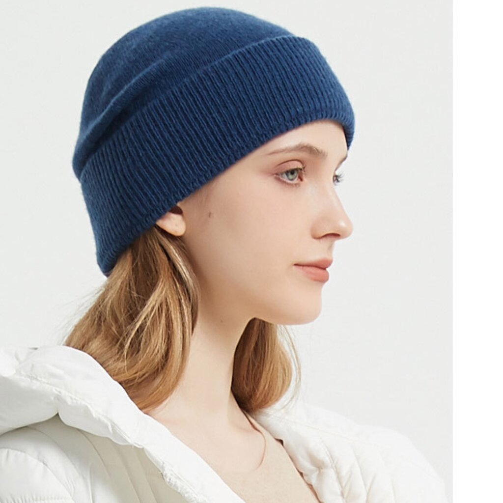 Su.B.dgn Wollen Beanie Muts – Wintermuts – Beanie Heren – Beanie Dames – Zachte Gebreide Muts – Warme Unisex Muts – One Size  – Grijs - Copy