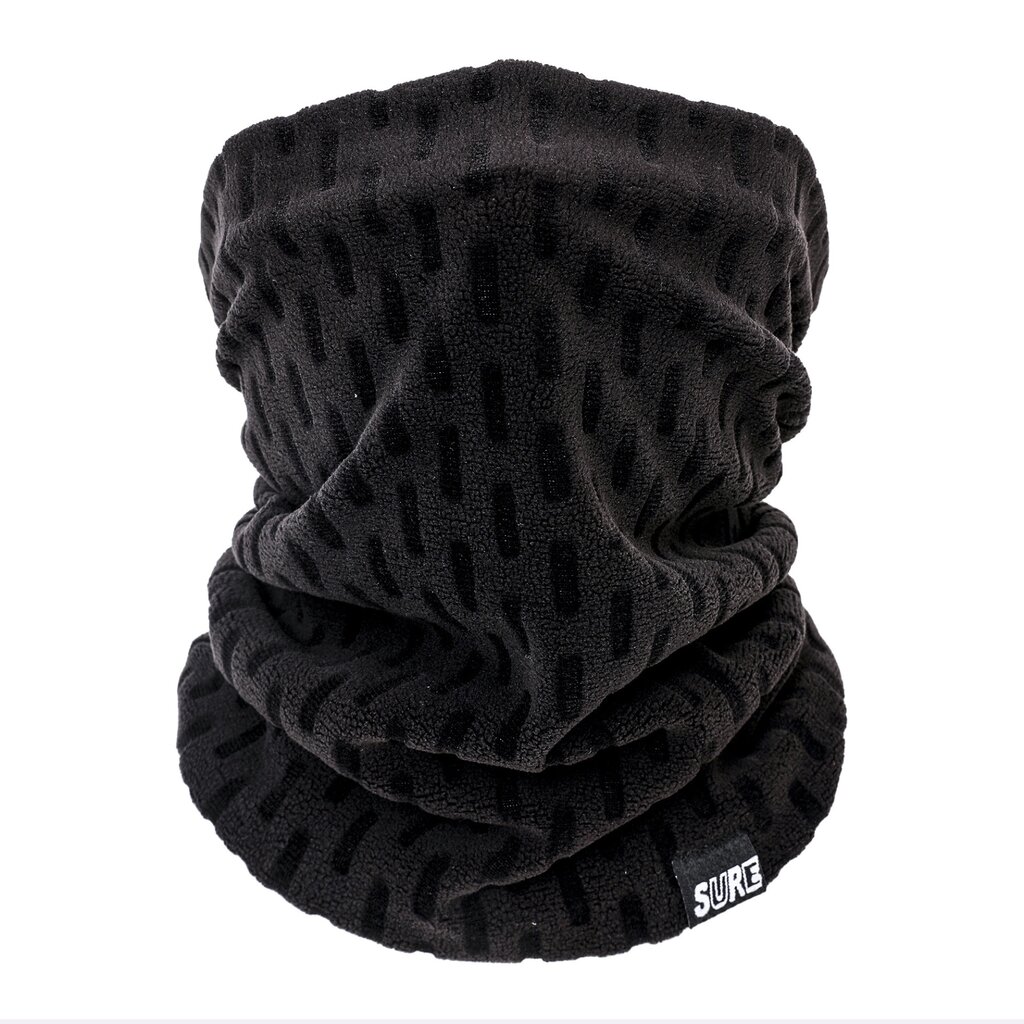 Su.B.dgn Neck Warmer – Breathable Thermal Fleece Gaiter – Lightweight Winter Cycling Scarf for Men & Women, 30×25 cm - Black