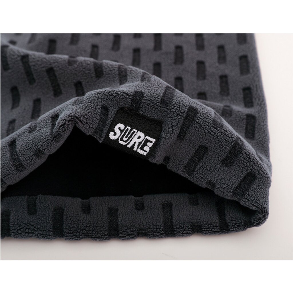 Su.B.dgn Neck Warmer – Breathable Thermal Fleece Gaiter – Lightweight Winter Cycling Scarf for Men & Women, 30×25 cm - Black