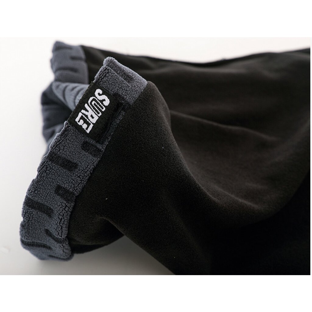 Su.B.dgn Lange Fleece Buff – Ademend Thermische Nekwarmer – Lichtgewicht Winter Fietssjaal voor Heren & Dames, 30×25 cm - Zwart