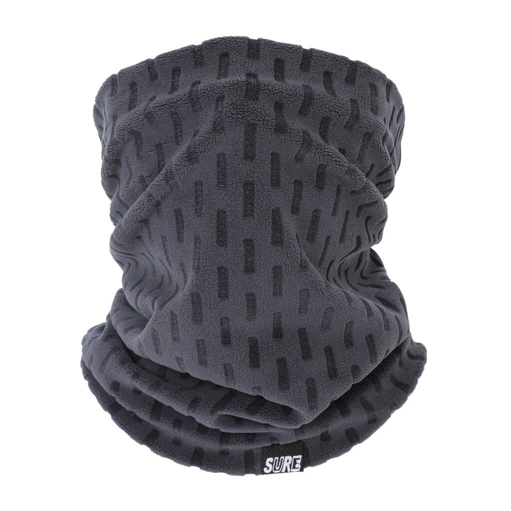 Su.B.dgn Neck Warmer – Breathable Thermal Fleece Gaiter – Lightweight Winter Cycling Scarf for Men & Women, 30×25 cm - Grey