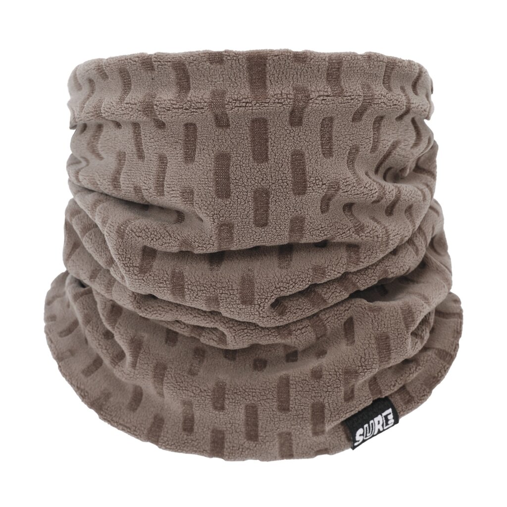 Su.B.dgn Neck Warmer – Breathable Thermal Fleece Gaiter – Lightweight Winter Cycling Scarf for Men & Women, 30×25 cm - Brown